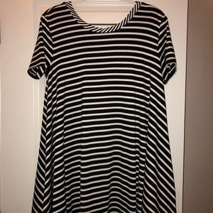 striped tshirt dress